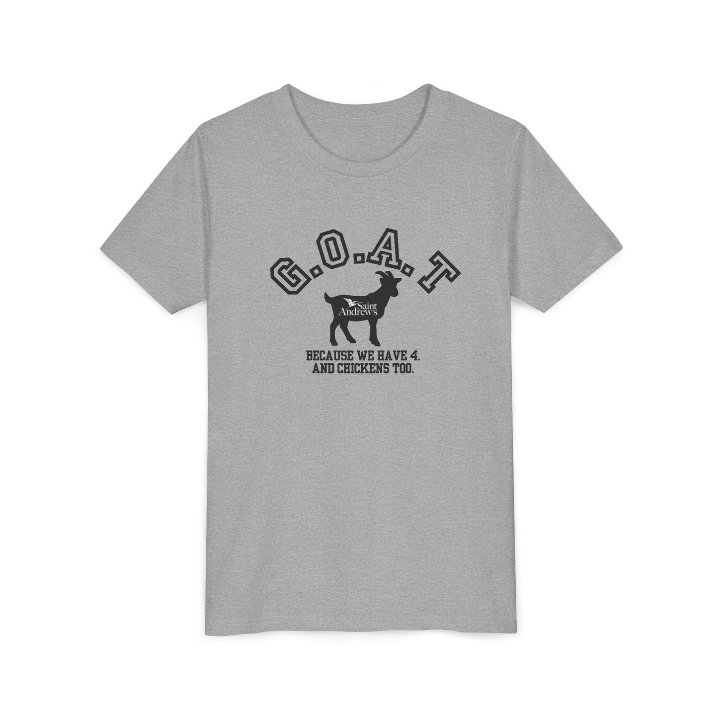 Saint Andrew's - The GOAT School (Youth) Tee (3 colors)