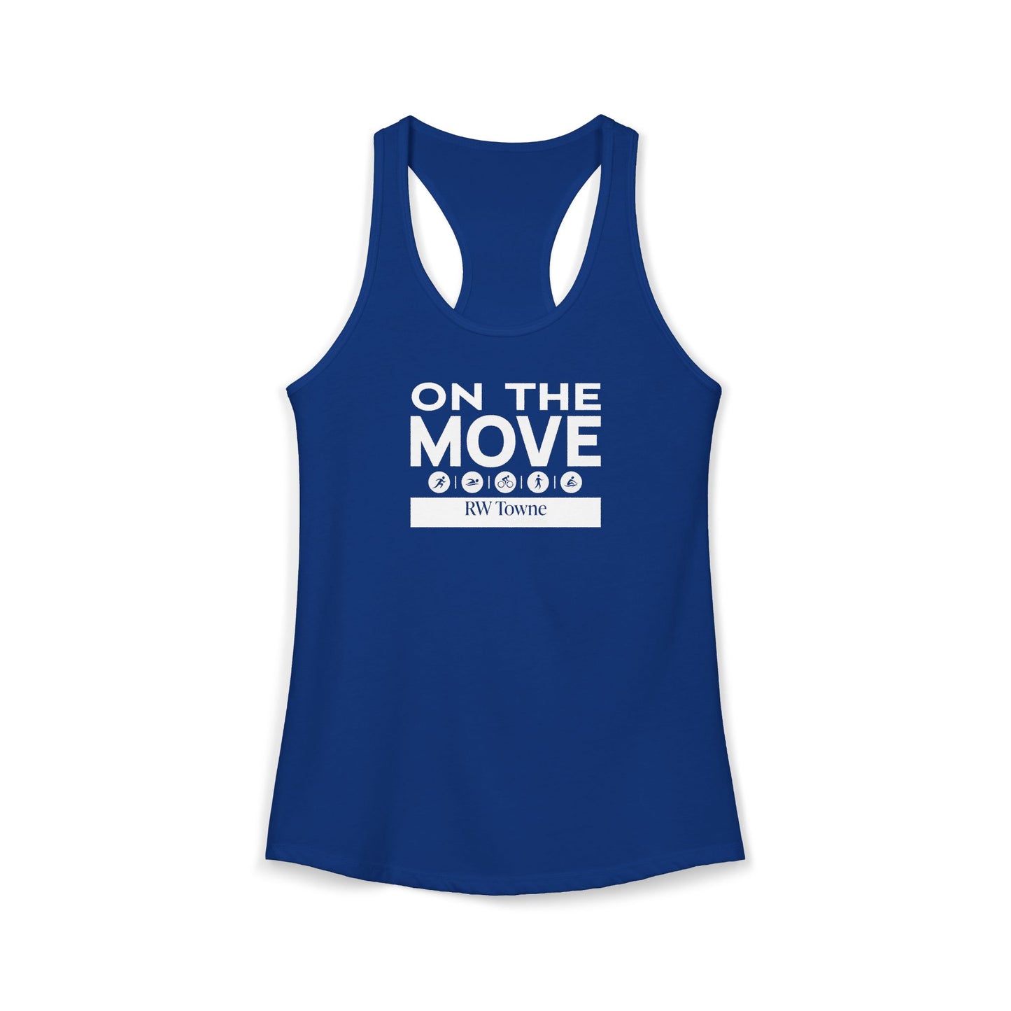 On The Move - Women's Racerback Tank (4 colors)