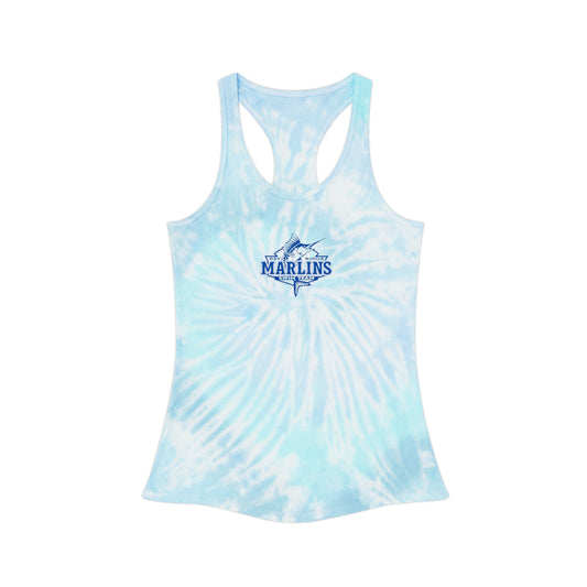 Marlins - Women's Tie Dye Racerback Tank
