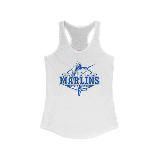 Marlins - Women's Fitted Racerback Tank