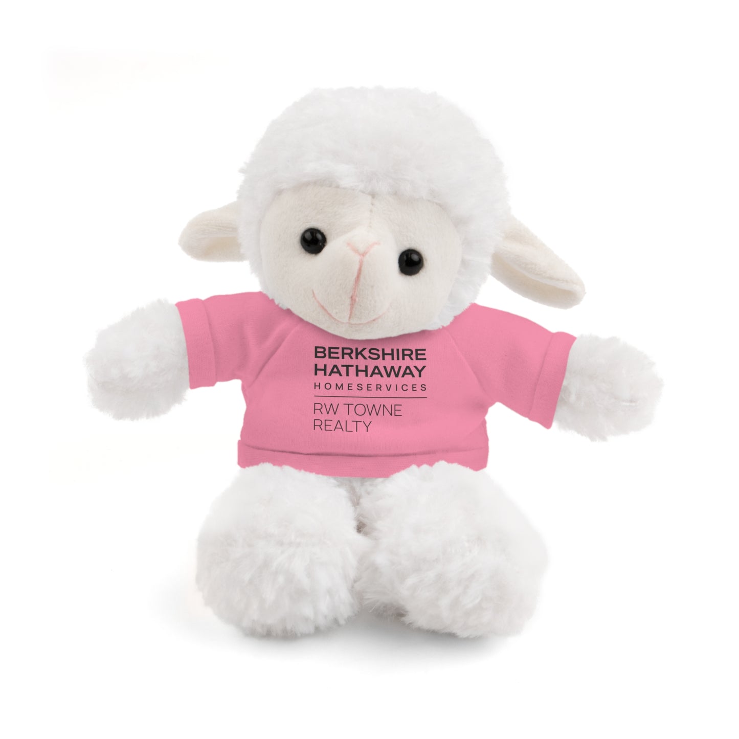 RW Towne Realty - Lamb Stuffie 8" in RW Towne Logo Tee (4 colors)