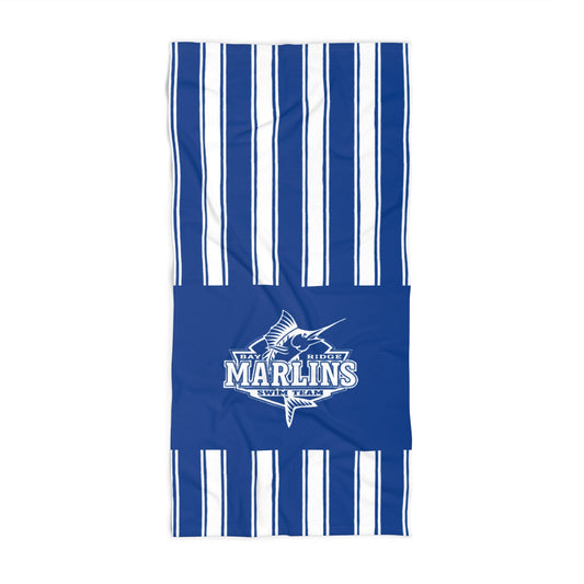 Marlins - Striped Beach Towel