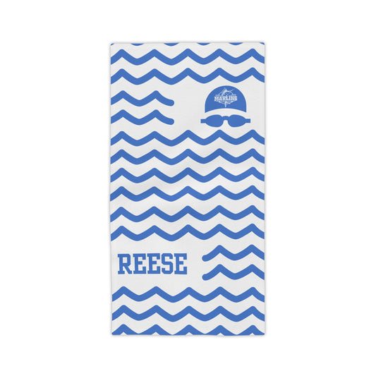 Marlins - Personalized Wave Beach Towel