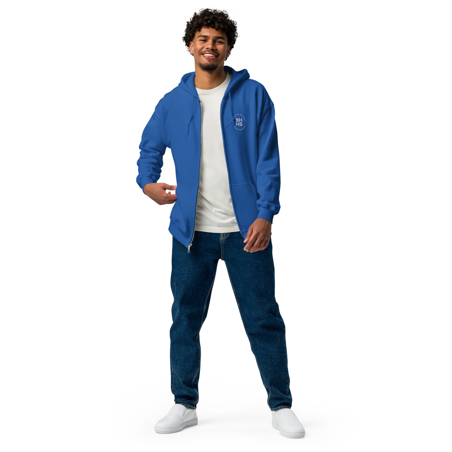 BHHS - Unisex Full Zip Hooded Sweatshirt with Embroidered Logo (3 colors)