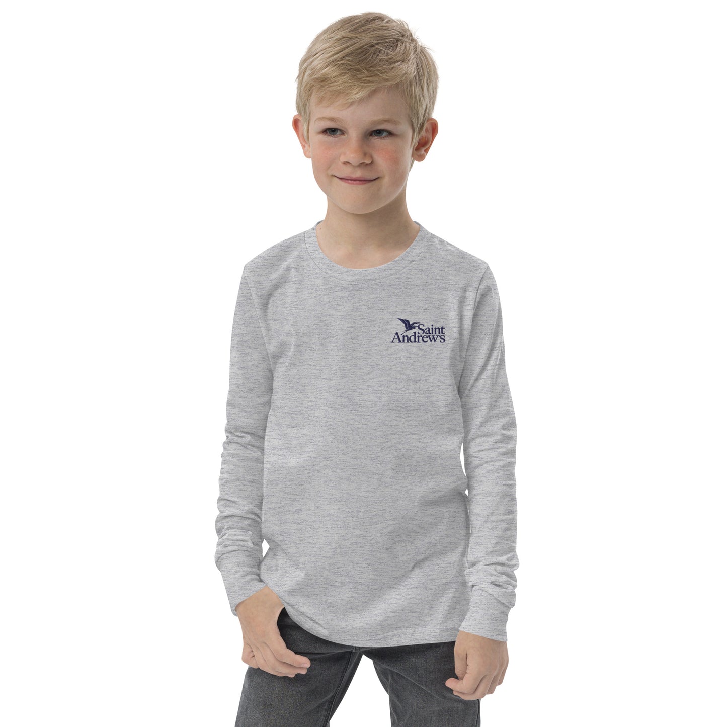 Saint Andrew's - Embroidered Long Sleeve Tee (Youth)