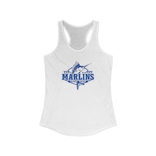 Marlins - Women's Fitted Racerback Tank