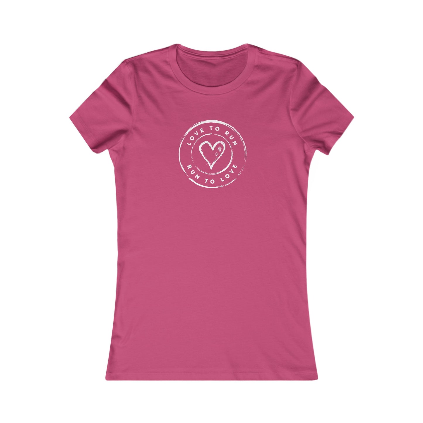 Love To Run, Run To Love - Women's Tailored Fit Short Sleeve Tee (2 colors)