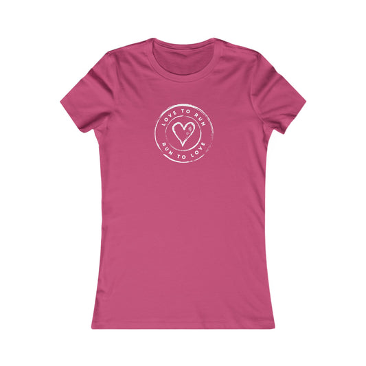 Love To Run, Run To Love - Women's Tailored Fit Short Sleeve Tee (2 colors)