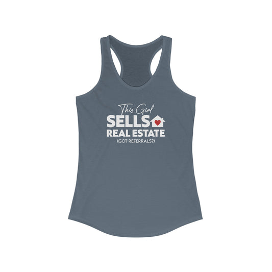 This Girl Sells Real Estate - Women's Racerback Tank (3 colors)