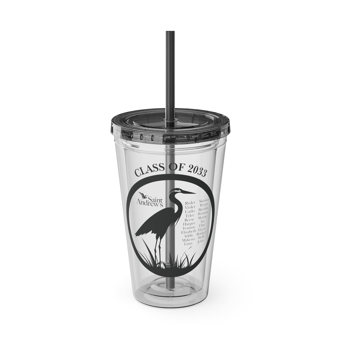 Saint Andrew's - Class of 2033 Herons Tumbler w/ Straw