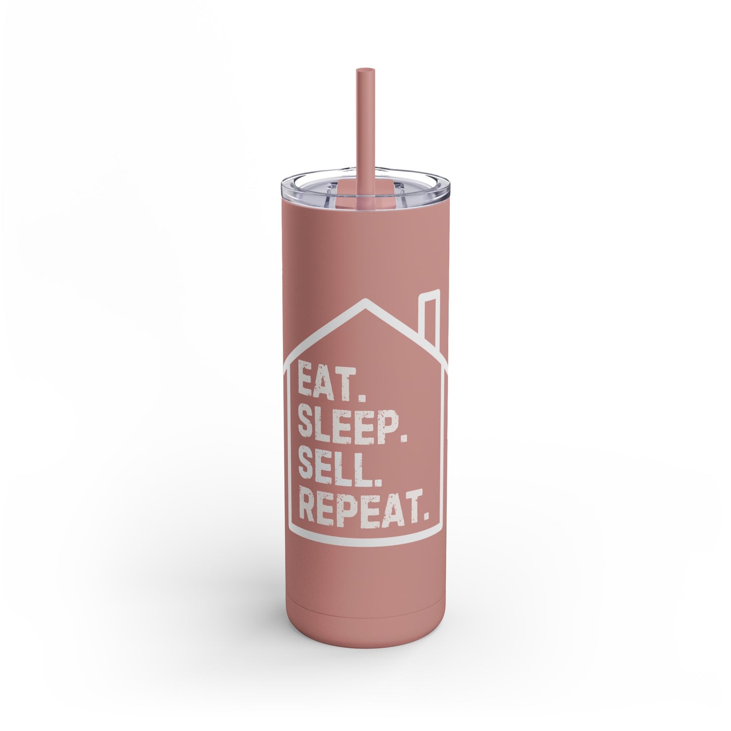 Eat Sleep Sell Repeat - Skinny Matte Tumbler (3 colors)