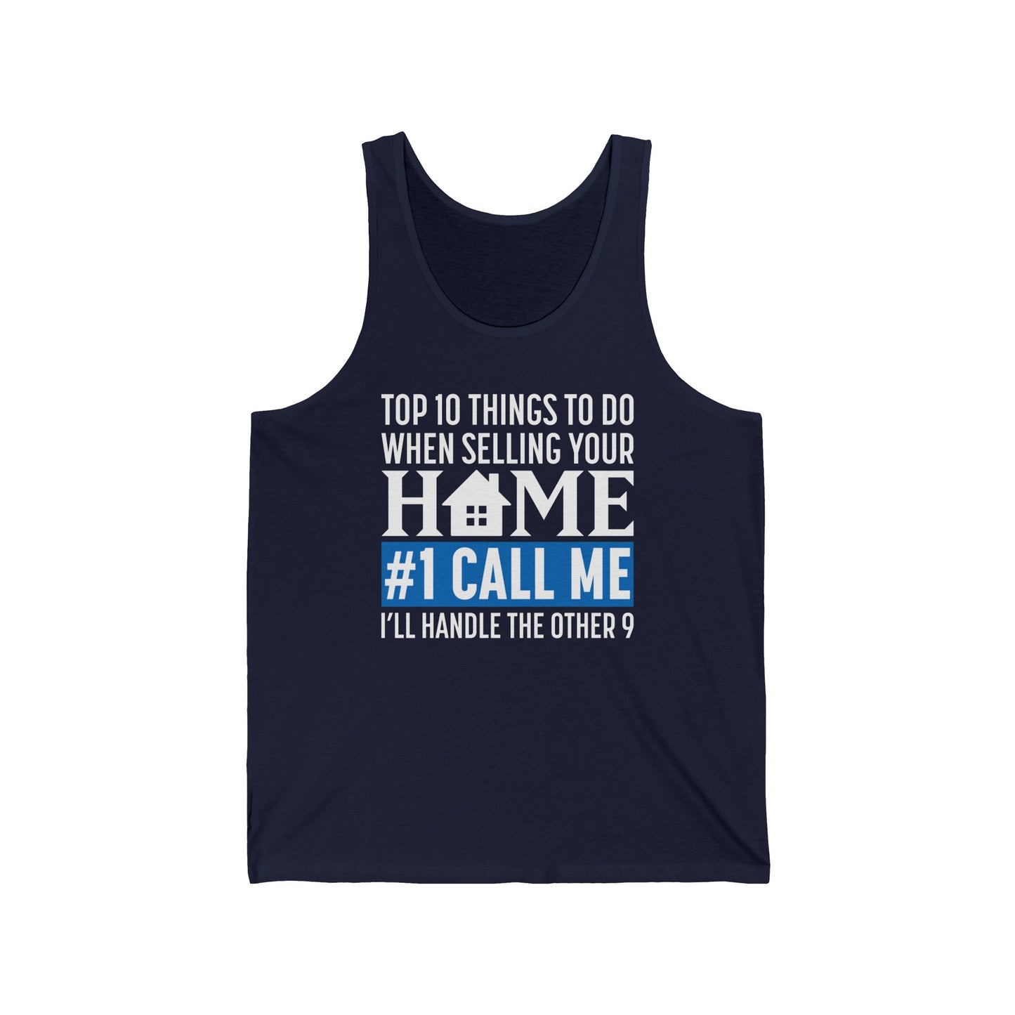 Top 10 Things To Do When Selling Your Home - Unisex Jersey Tank (3 colors)