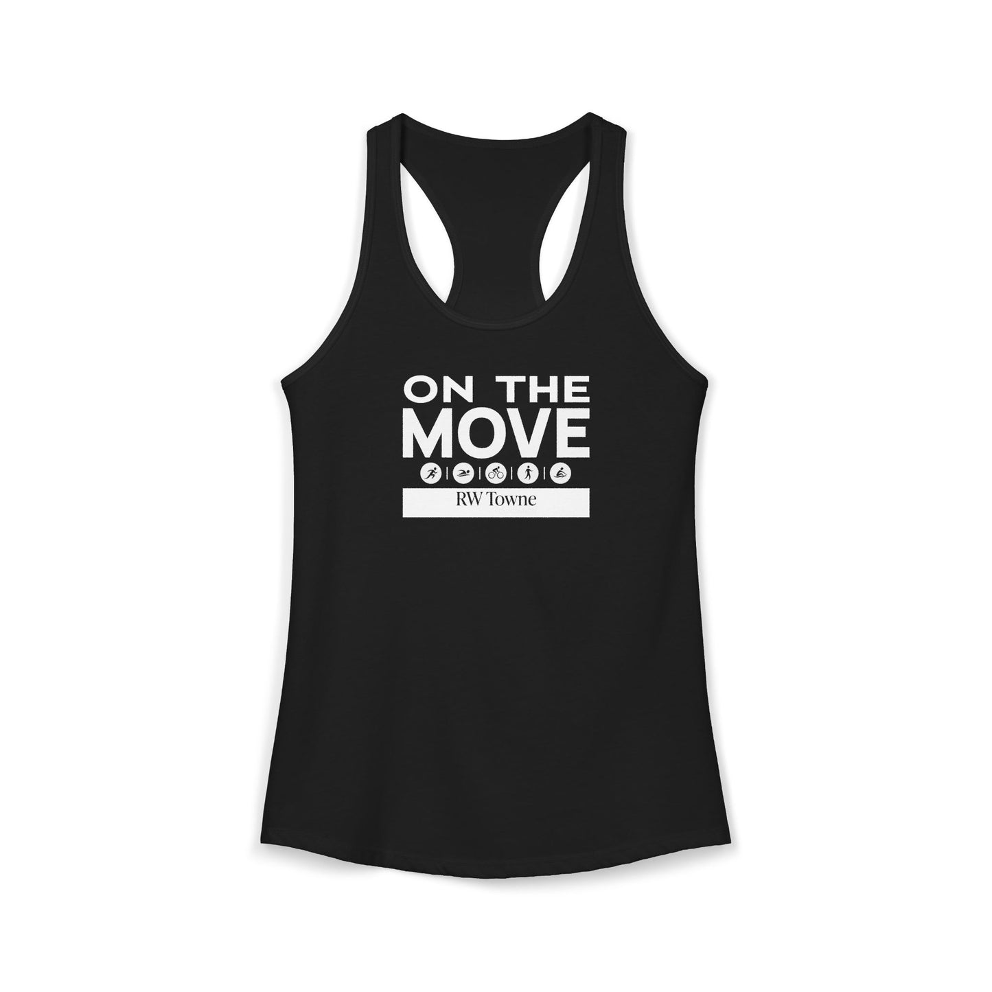On The Move - Women's Racerback Tank (4 colors)
