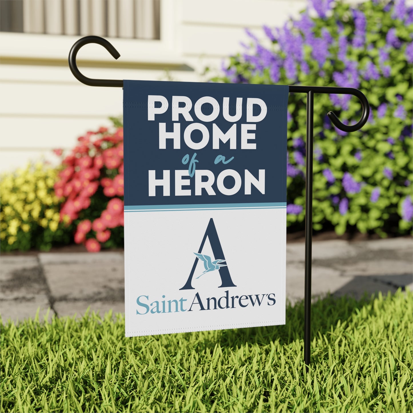 Proud Home of a Heron - Garden Flag