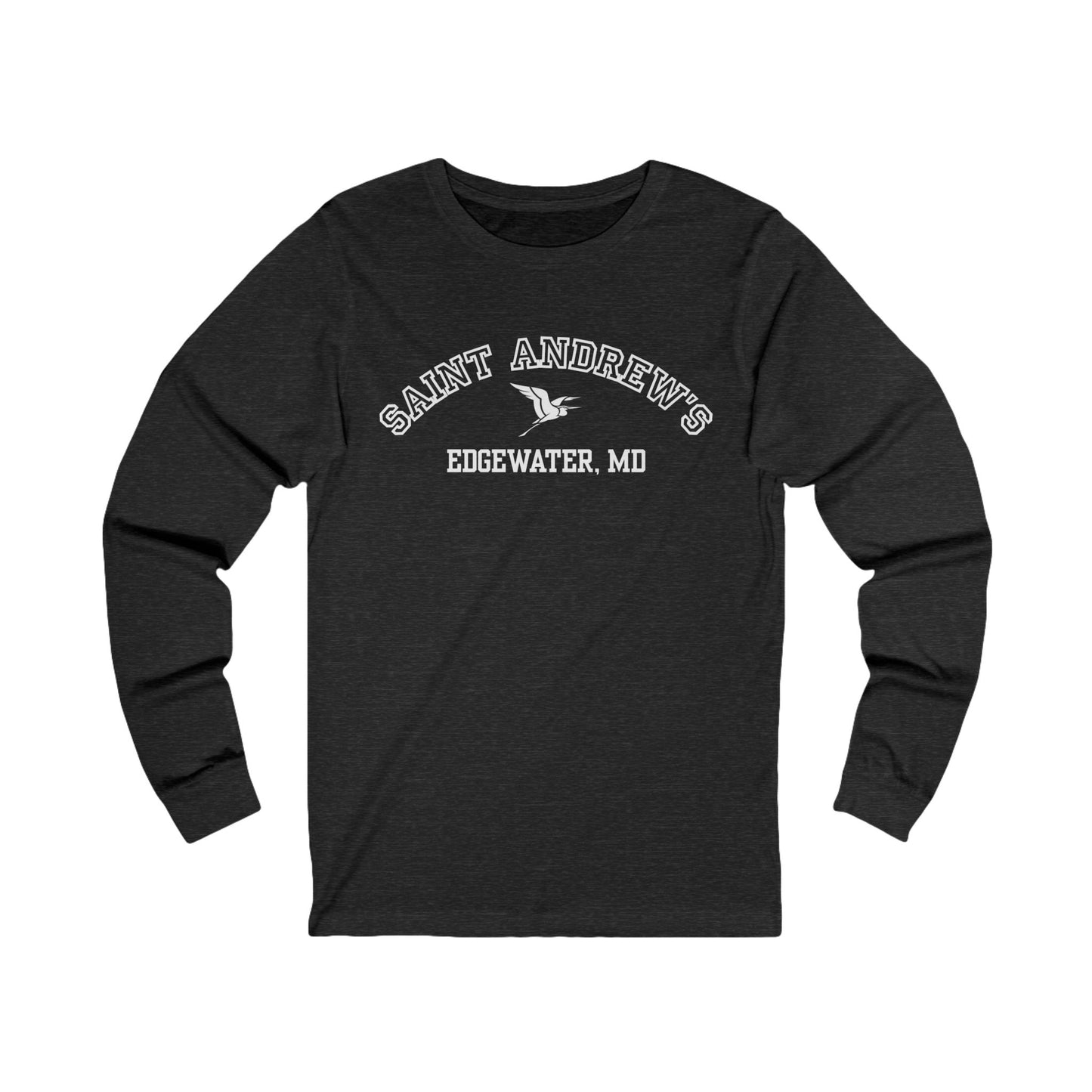 Saint Andrew's - Adult (Unisex) Collegiate Long Sleeve Tee (4 colors)