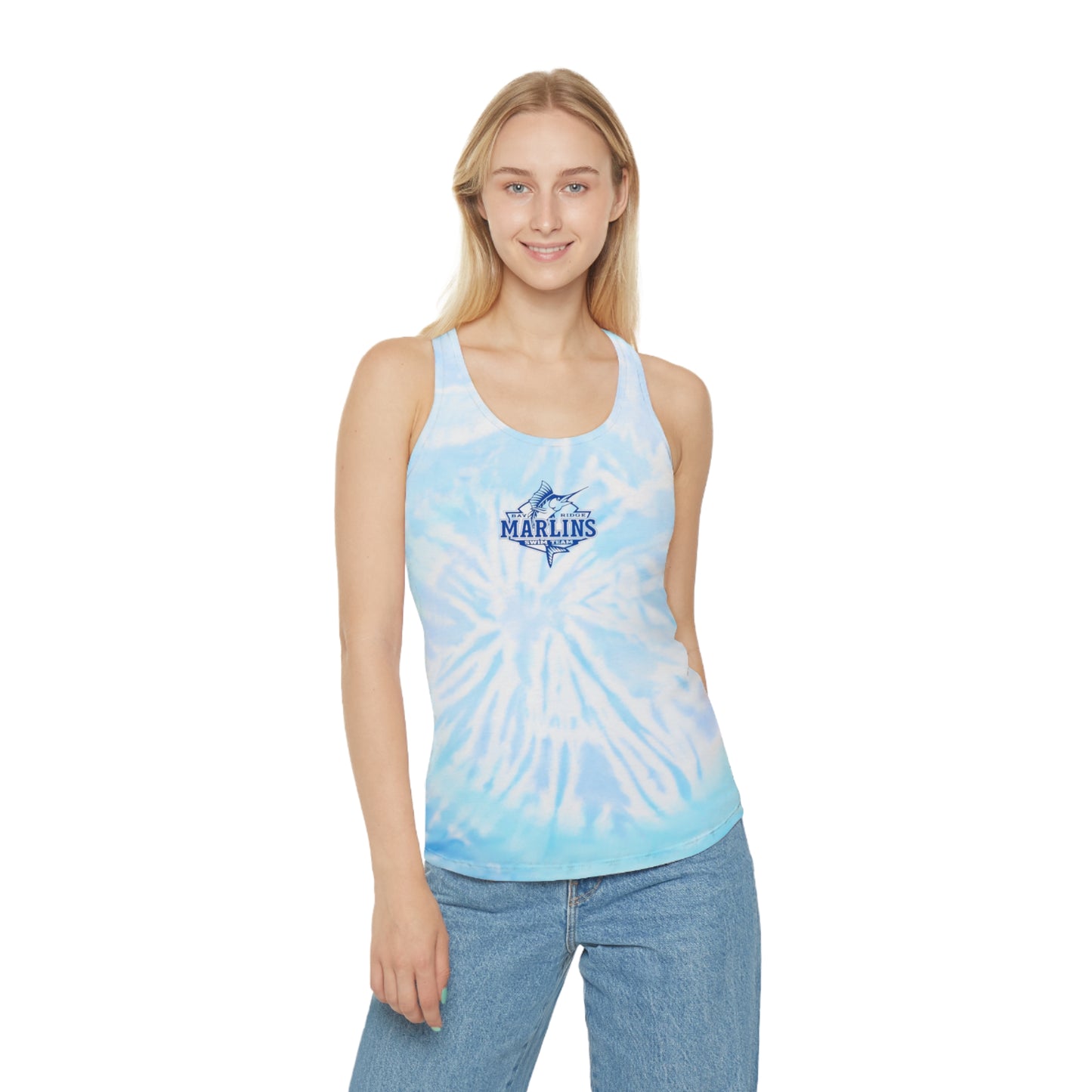 Marlins - Women's Tie Dye Racerback Tank
