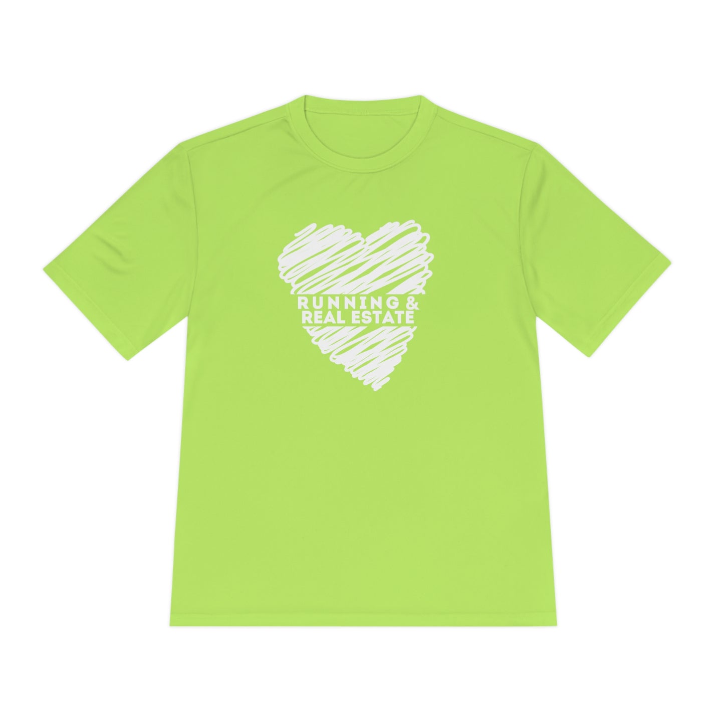 I love Running & Real Estate - Unisex Moisture Wicking Tee