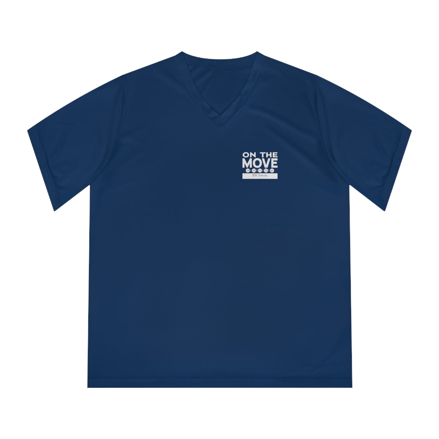 On The Move - Women's Performance V-Neck Tee (4 colors)
