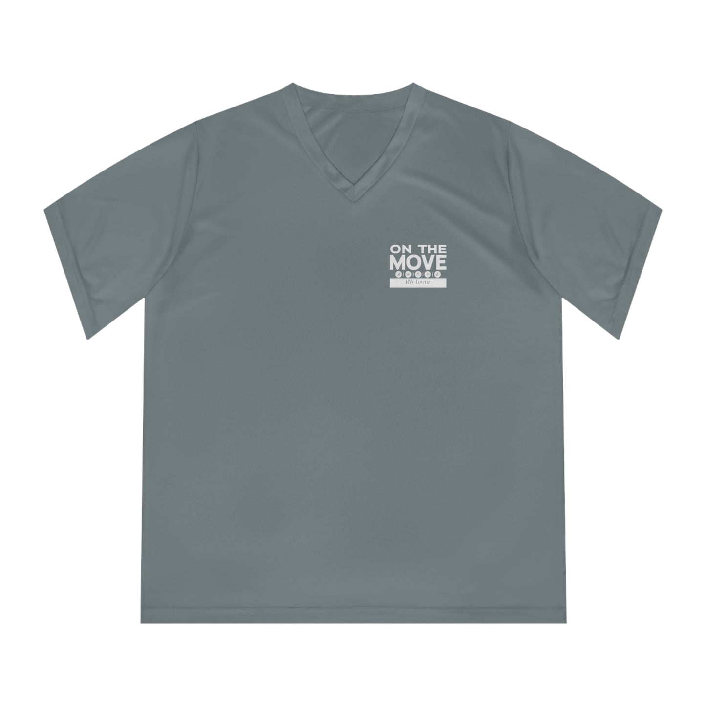 On The Move - Women's Performance V-Neck Tee (4 colors)
