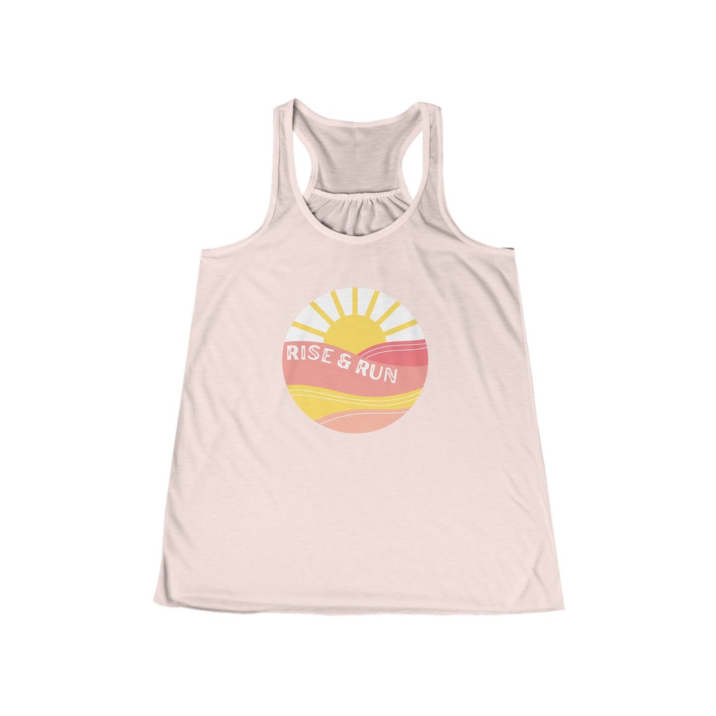 Rise & Run - Women's Flowy Racerback Tank