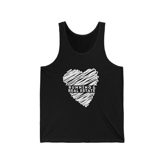 I Love Running & Real Estate - Unisex Jersey Tank (3 colors)