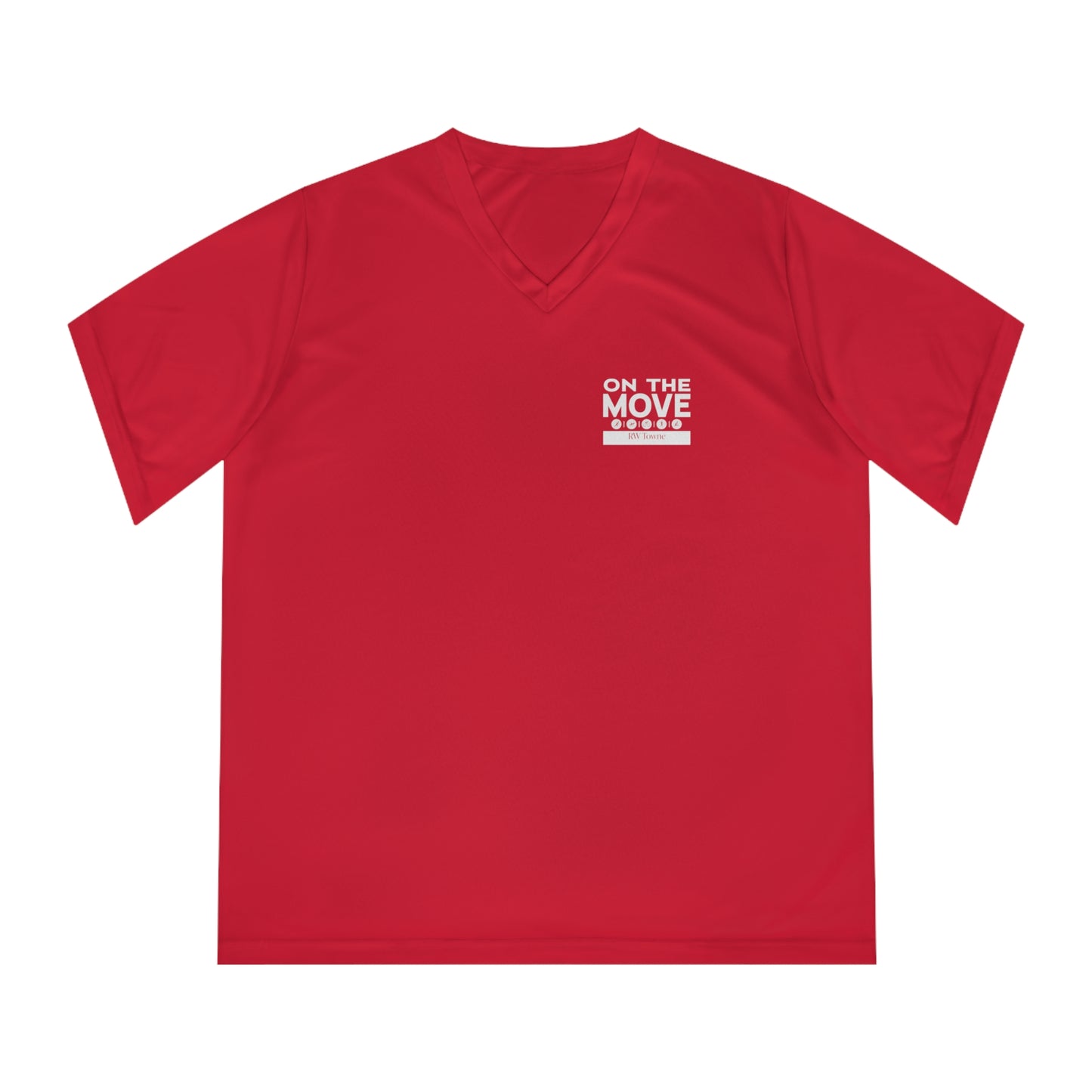 On The Move - Women's Performance V-Neck Tee (4 colors)