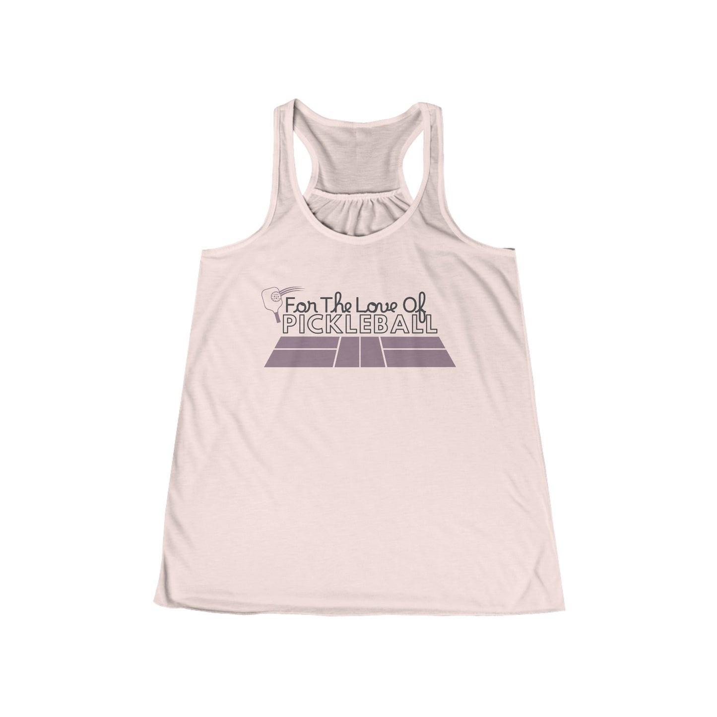 Meet you at the pickleball court - Women's Flowy Racerback Tank