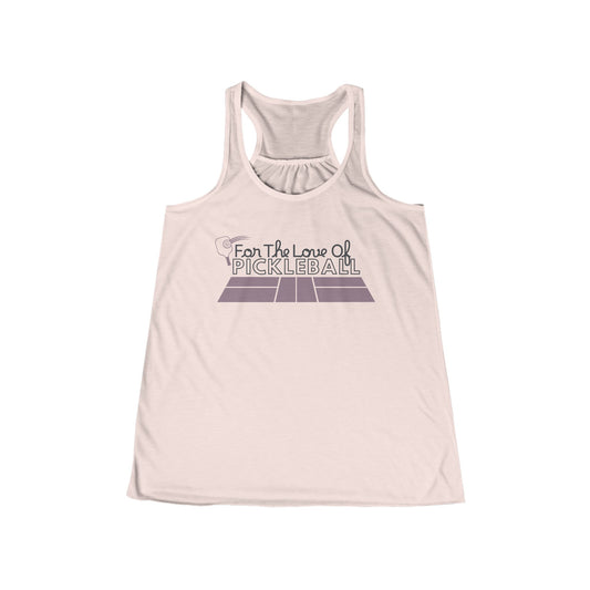 Meet you at the pickleball court - Women's Flowy Racerback Tank