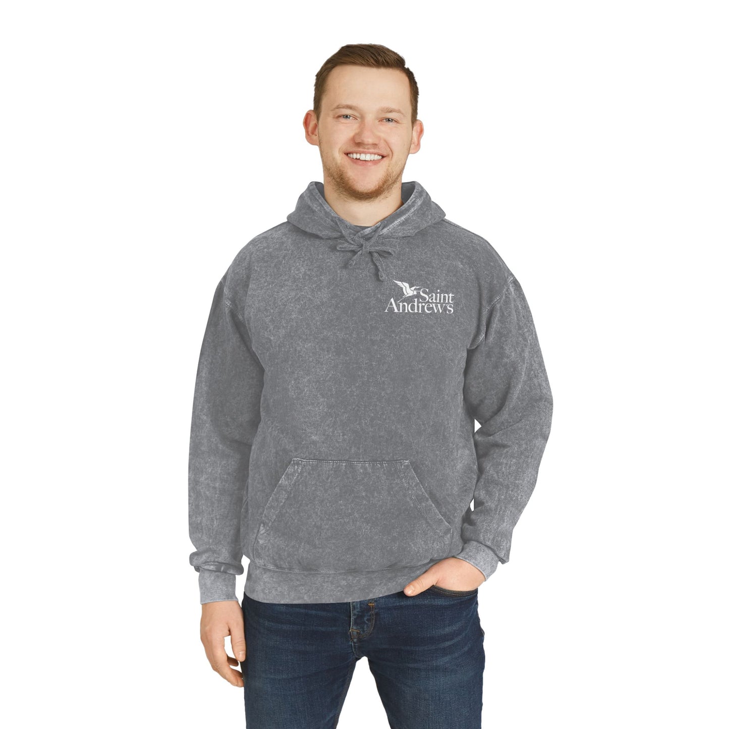 Saint Andrew's - Adult (Unisex) Mineral Wash Hoodie (2 colors)