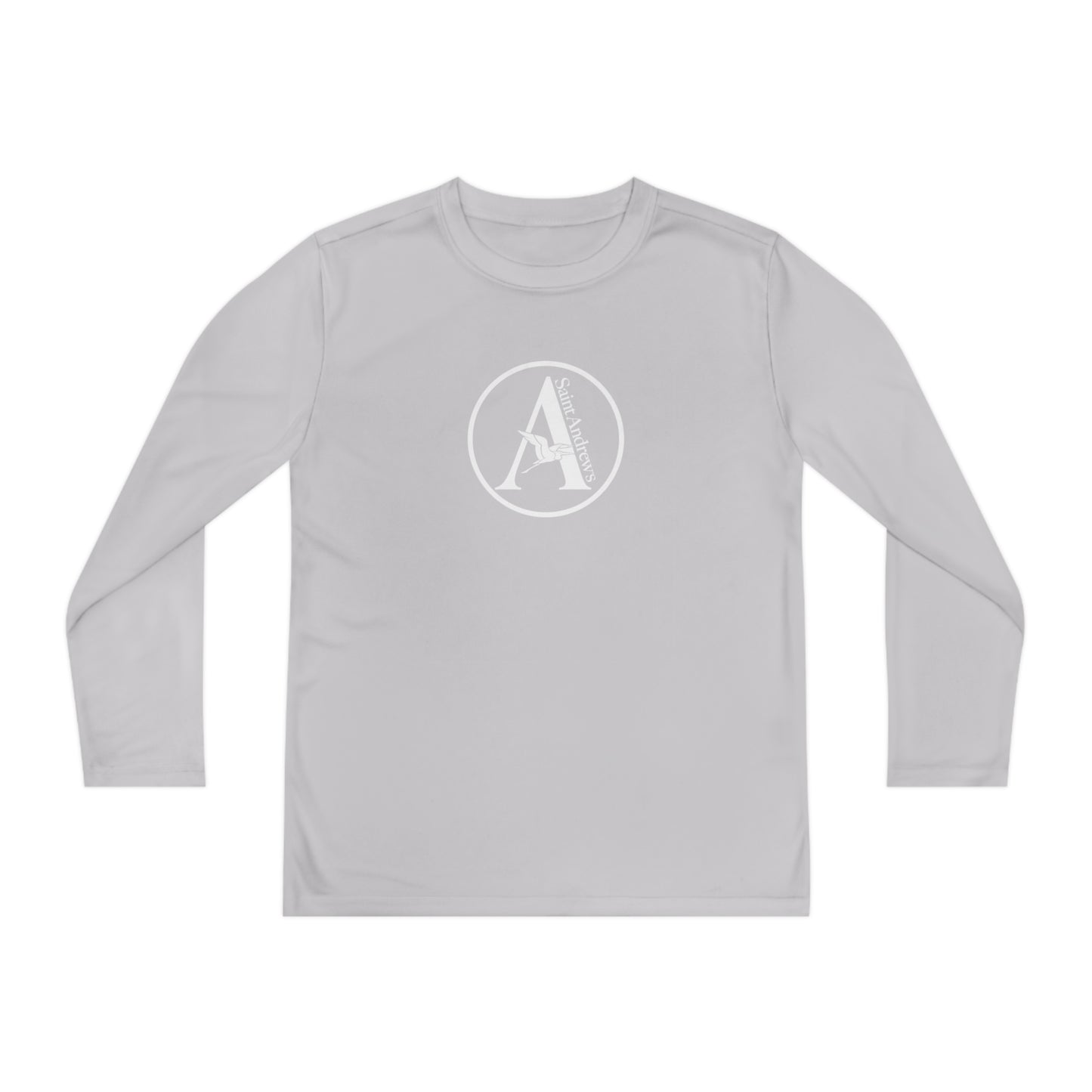 Saint Andrew's - (Youth) Long Sleeve "A" Moisture Wicking Tee (4 colors)