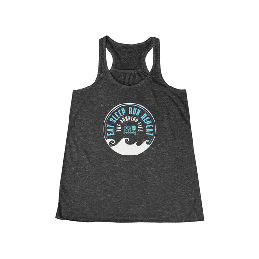 Eat Sleep Run Repeat - Women's Flowy Racerback Tank