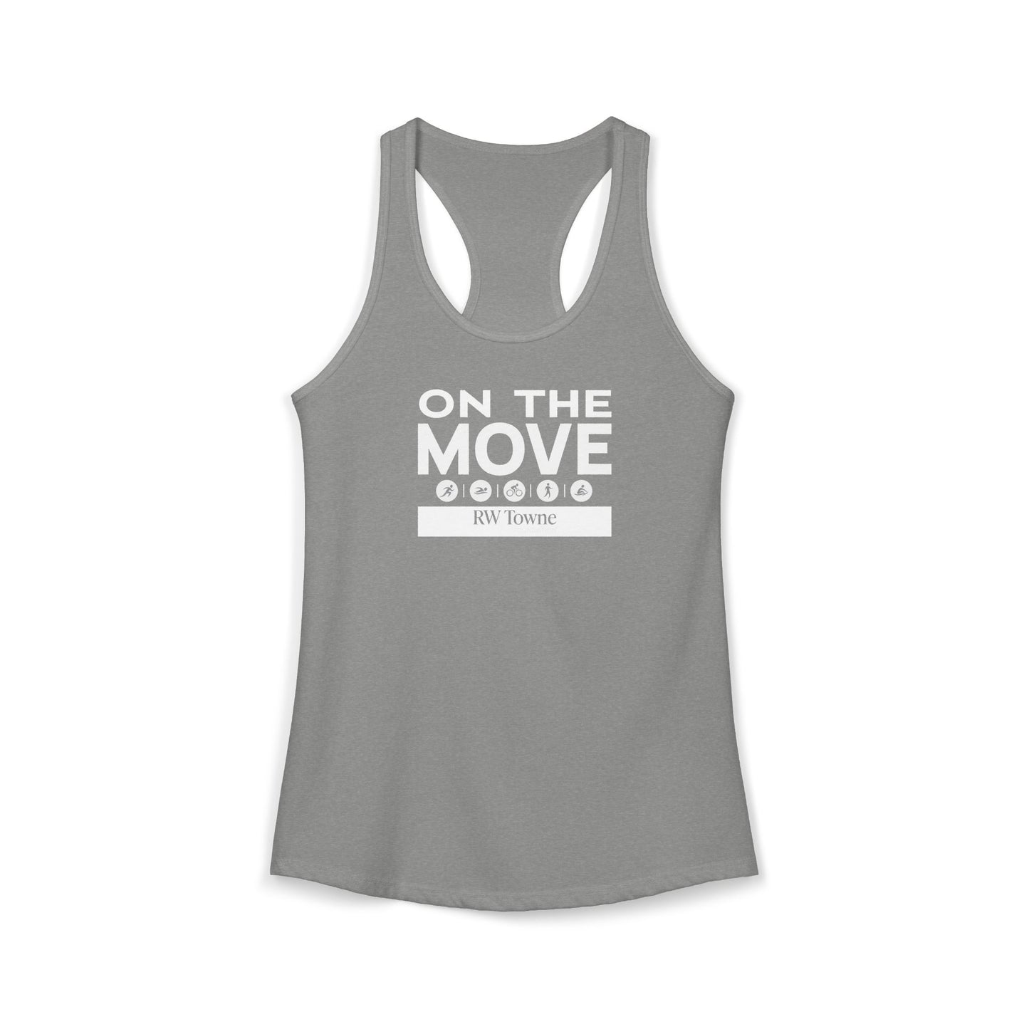 On The Move - Women's Racerback Tank (4 colors)