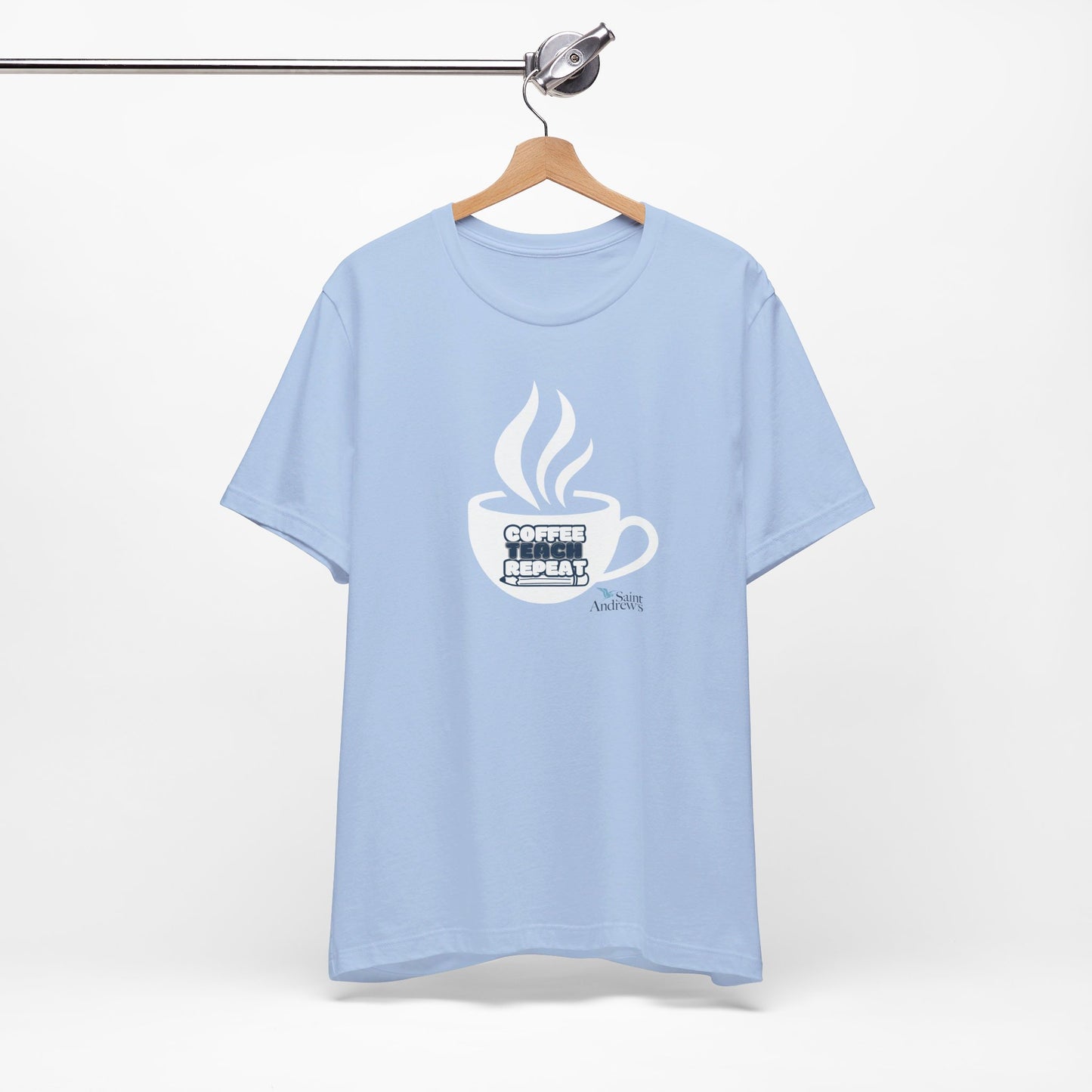 Saint Andrew's Teacher - Coffee, Teach, Repeat Tee (Unisex)