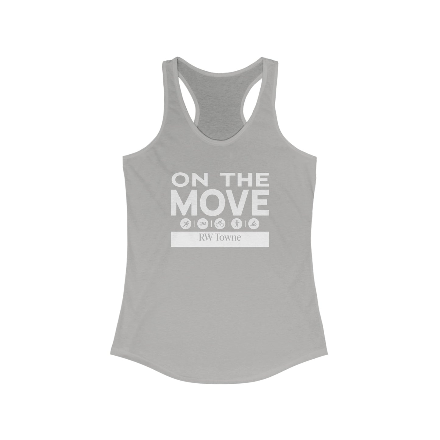 On The Move - Women's Racerback Tank (6 colors)