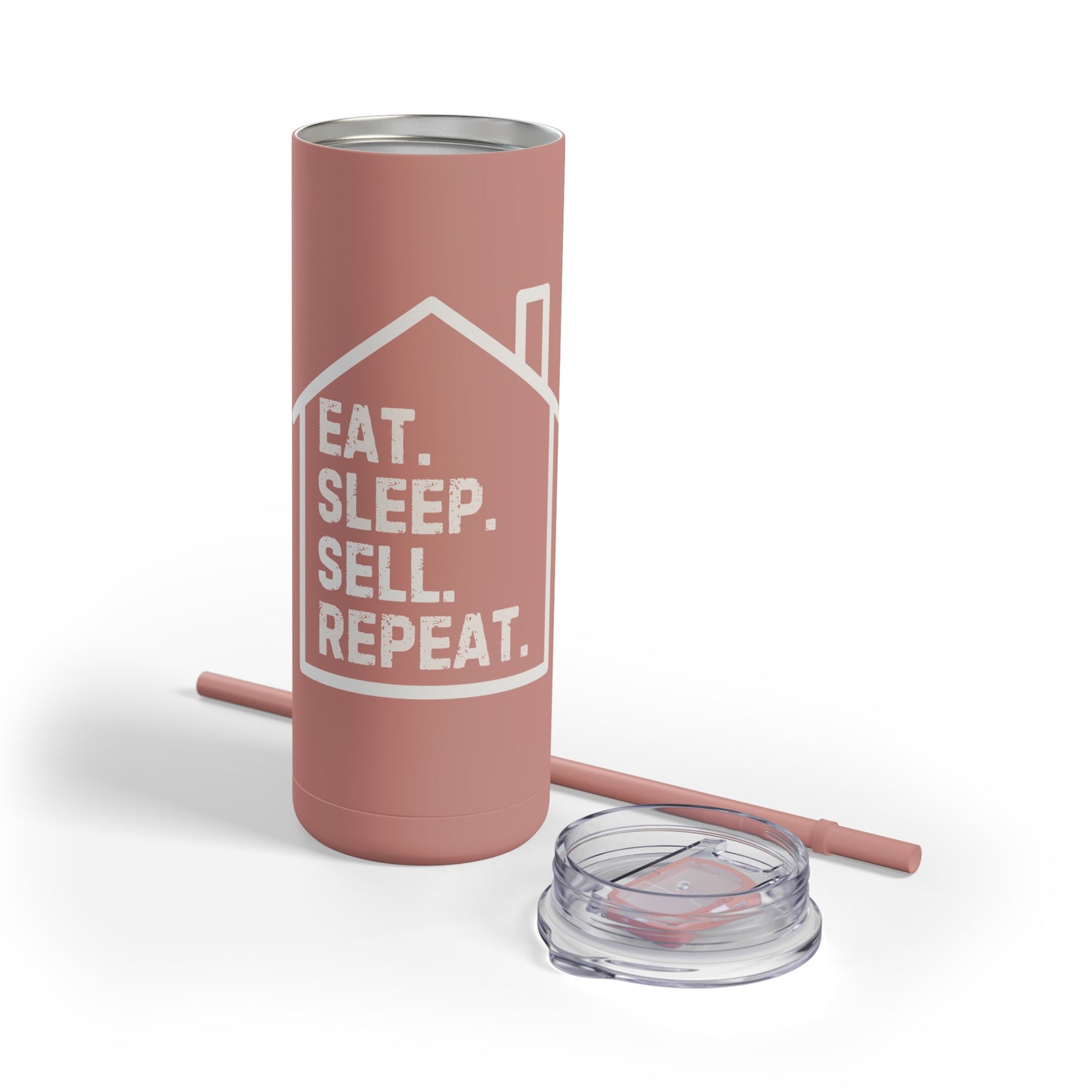 Eat Sleep Sell Repeat - Skinny Matte Tumbler (3 colors)