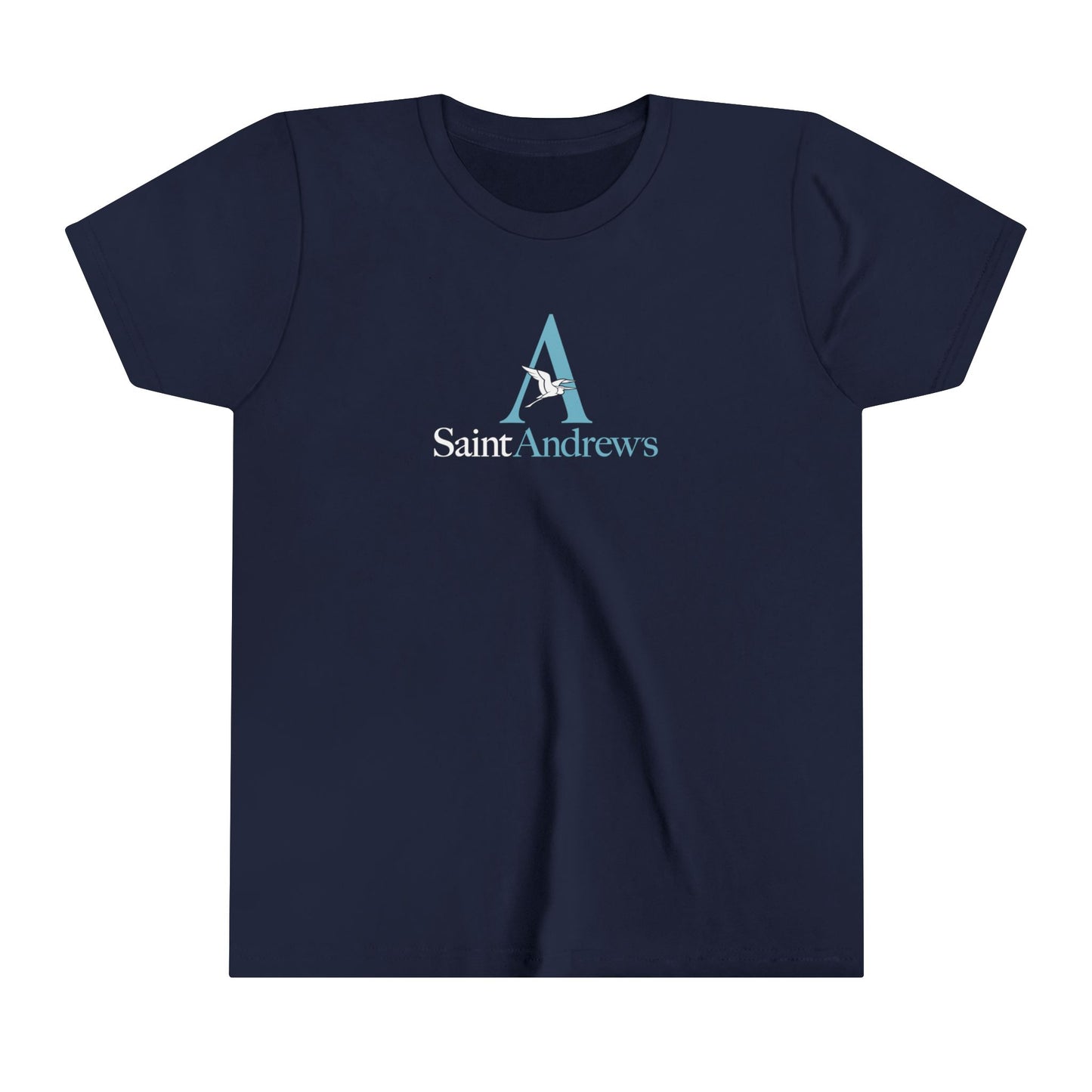 Saint Andrew's - (Youth) Short Sleeve Emblem Tee (Grey/Navy)