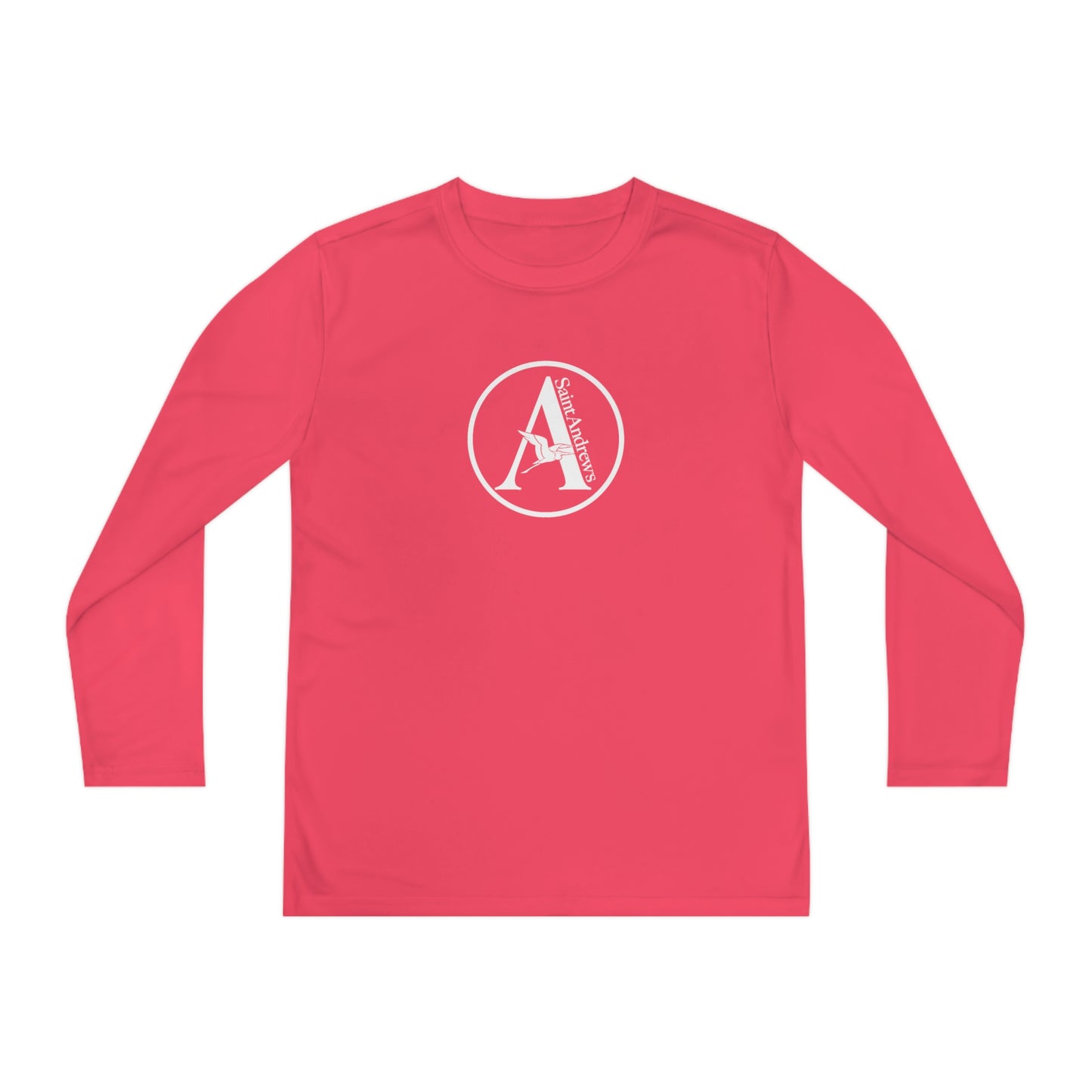 Saint Andrew's - (Youth) Long Sleeve "A" Moisture Wicking Tee (4 colors)