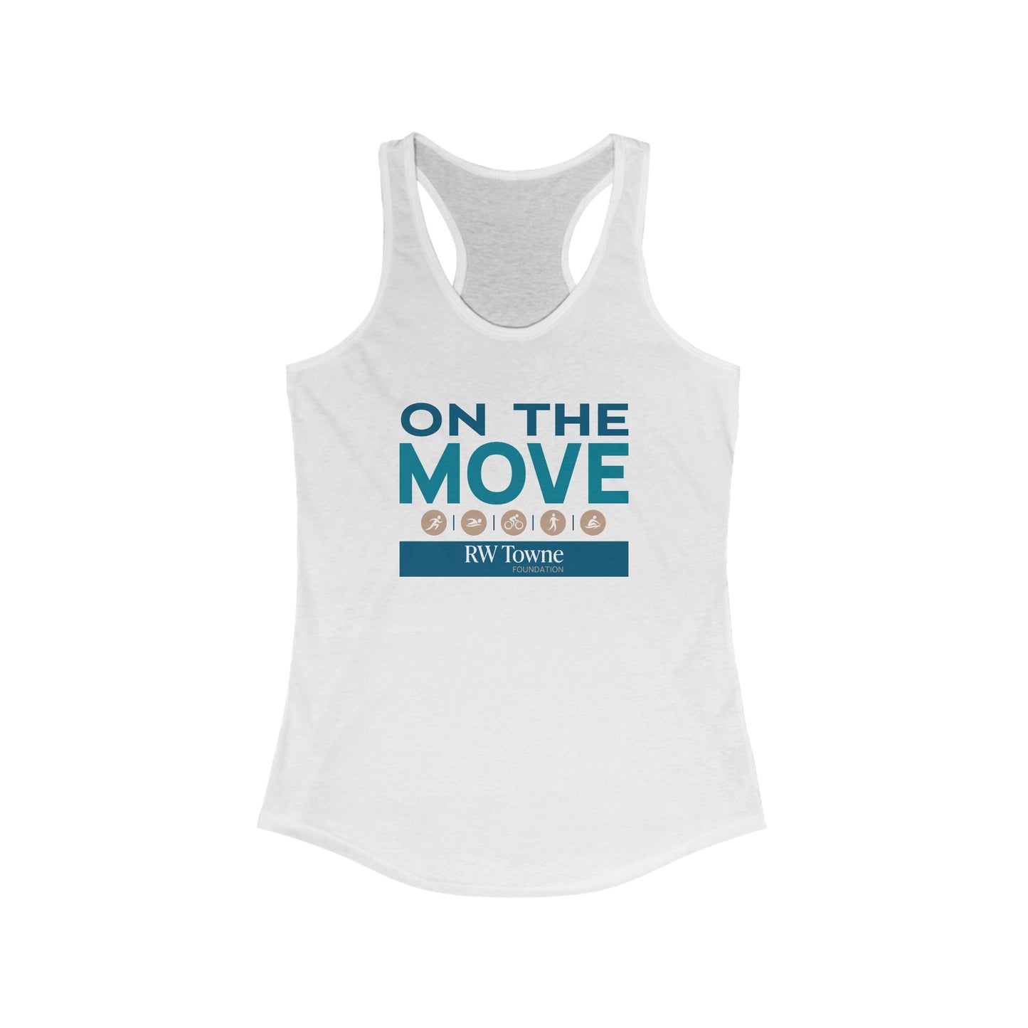 On The Move - Women's Racerback Tank (6 colors)