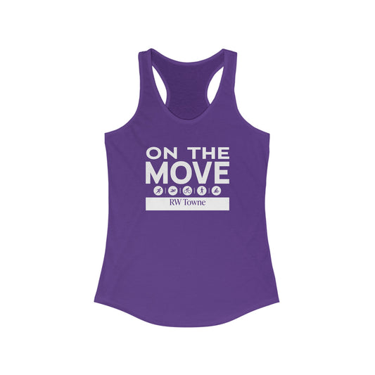 On The Move - Women's Racerback Tank (6 colors)