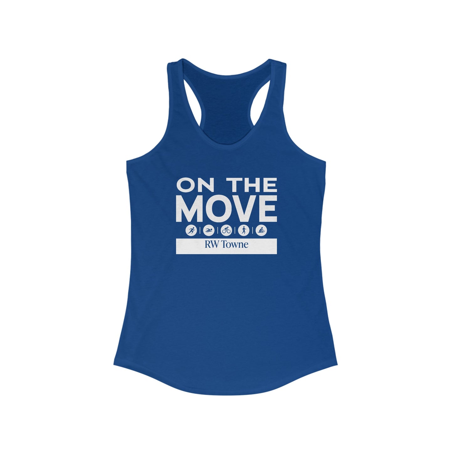 On The Move - Women's Racerback Tank (6 colors)