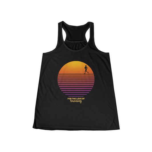 Sunset Run - Women's Flowy Racerback Tank