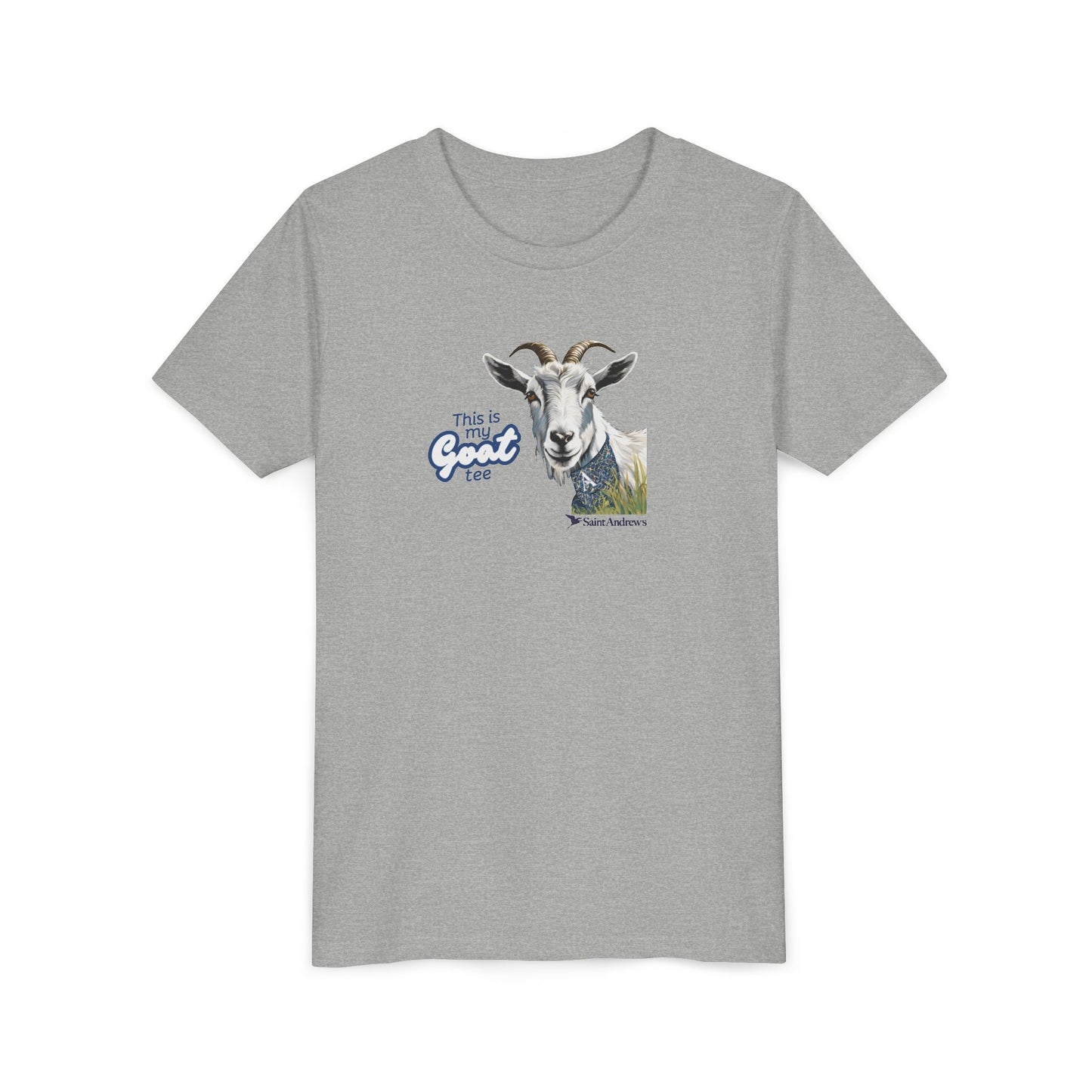 Saint Andrew's - This is my GOAT tee (Youth) Short Sleeve Tee (2 colors)