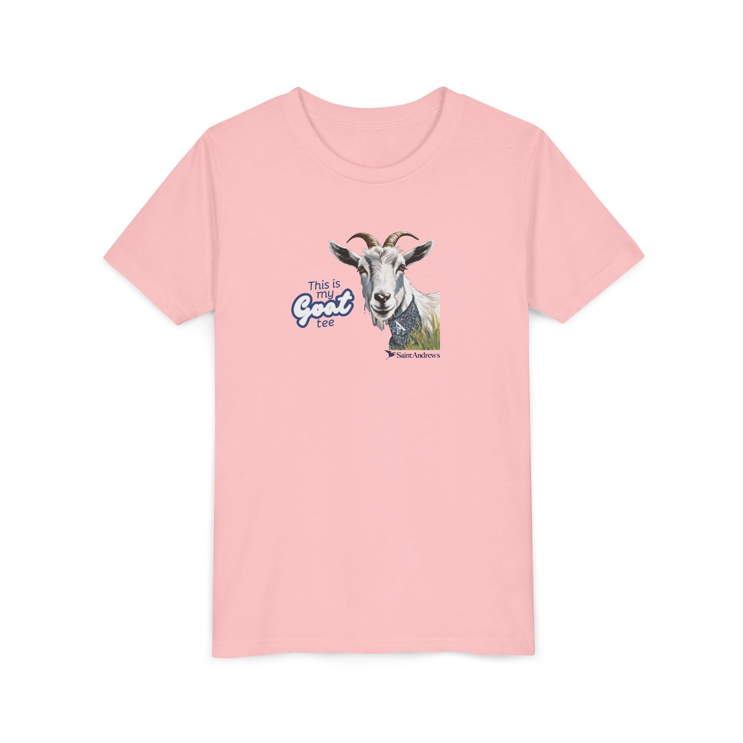 Saint Andrew's - This is my GOAT tee (Youth) Short Sleeve Tee (2 colors)