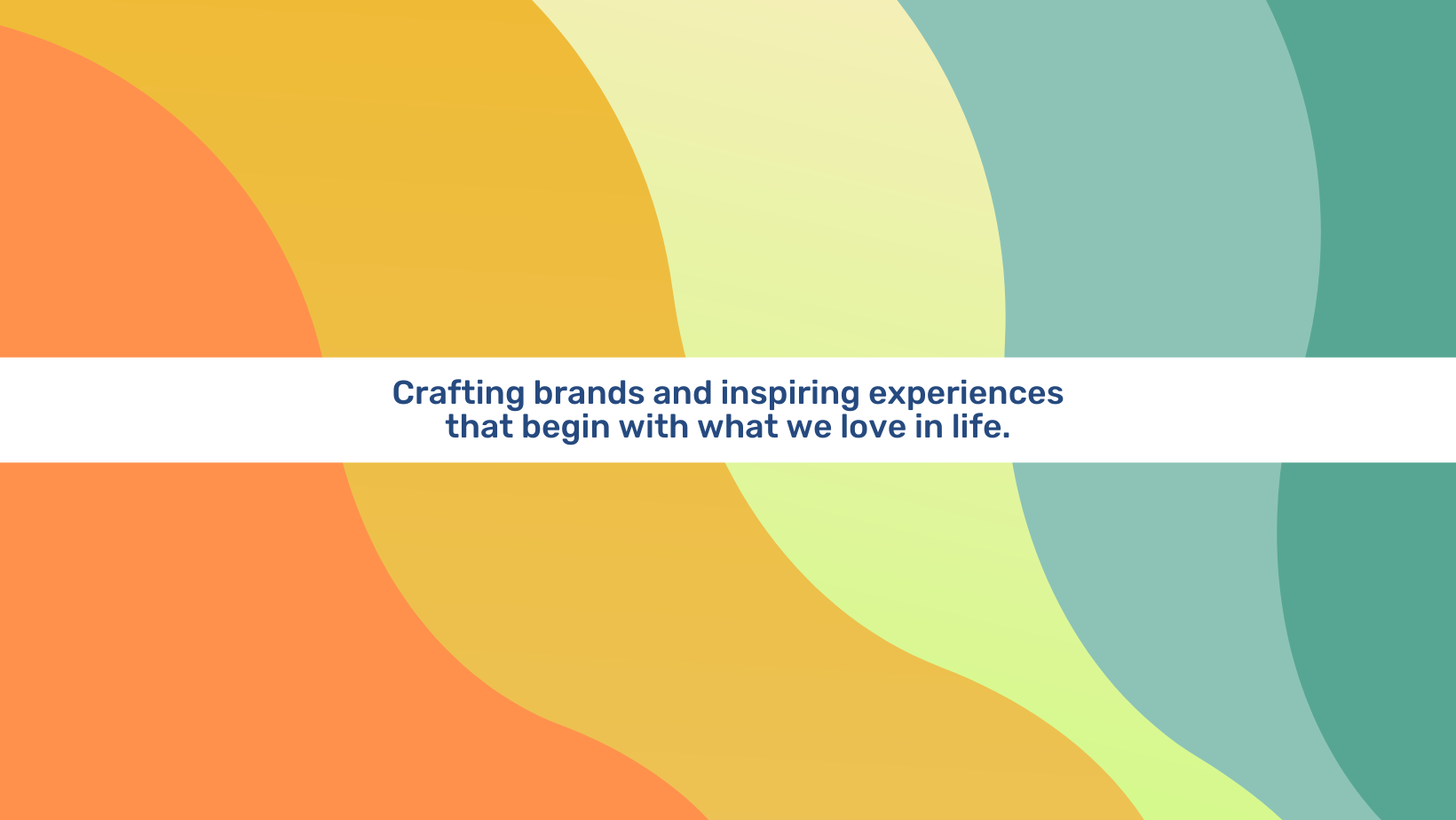 For The Love Of crafts brands and inspires experiences that begin with what we love in life.
