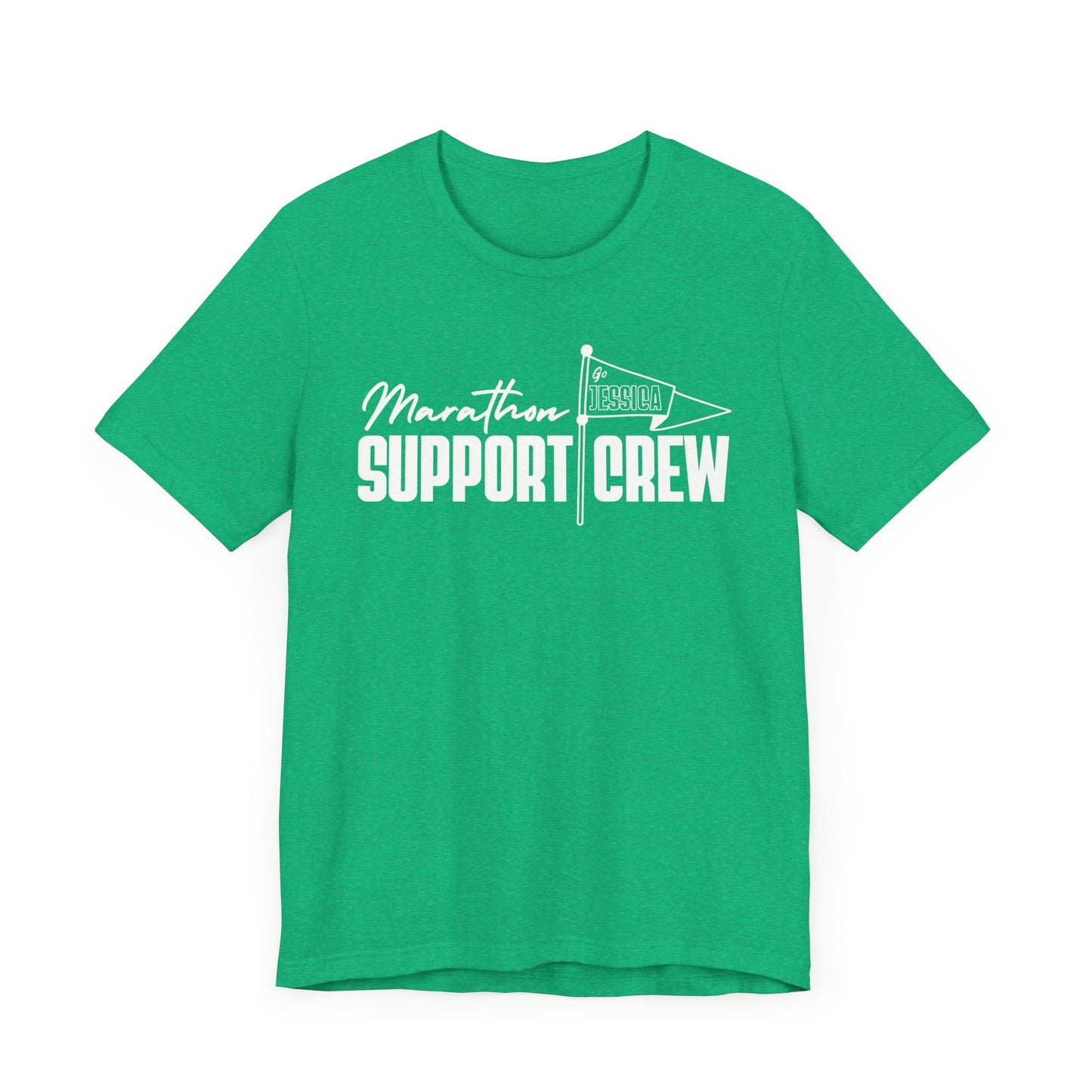 CUSTOM NAME - Marathon Support Crew - Short Sleeve Tee (5 color options)