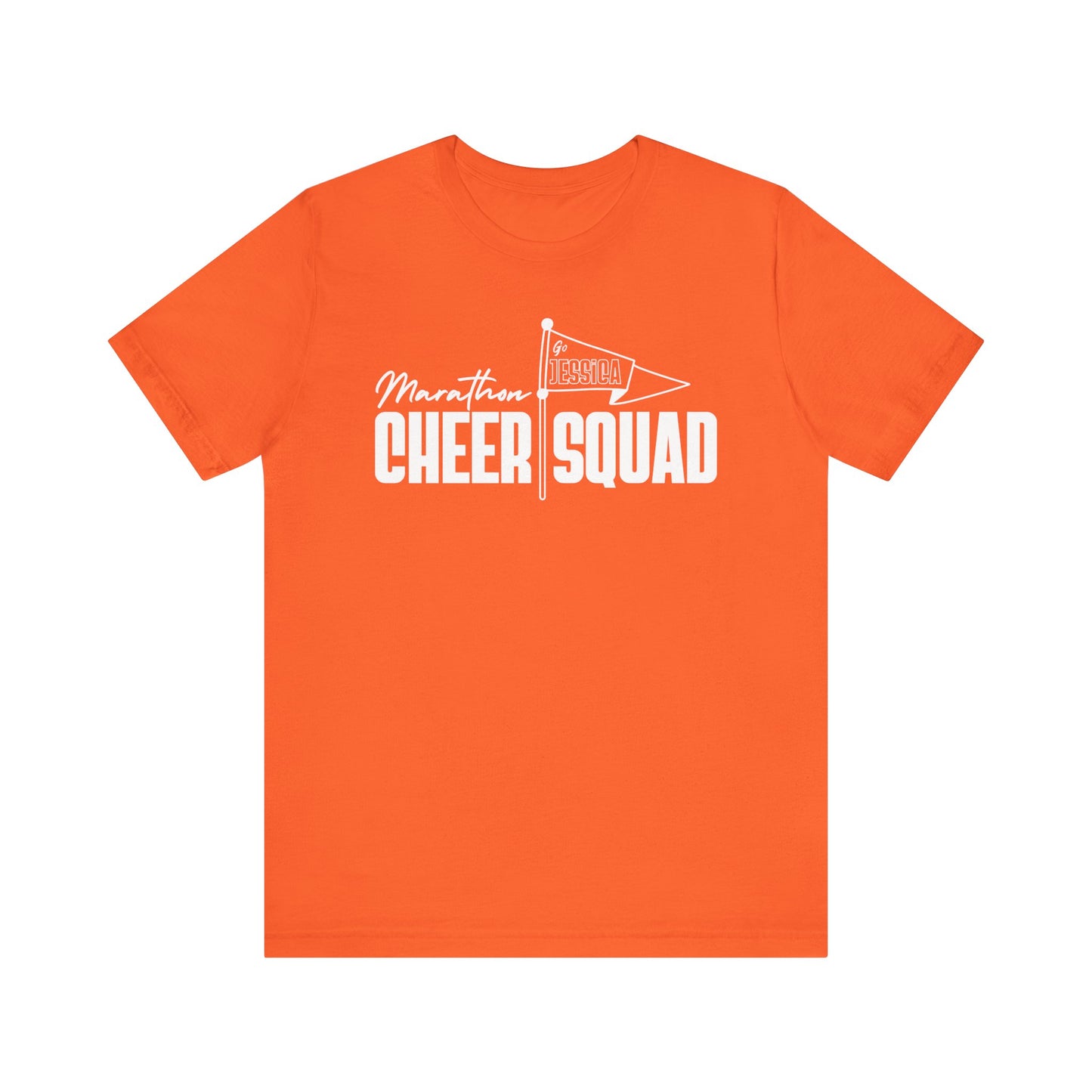 CUSTOM NAME - Marathon Cheer Squad - Short Sleeve Tee (5 color options)