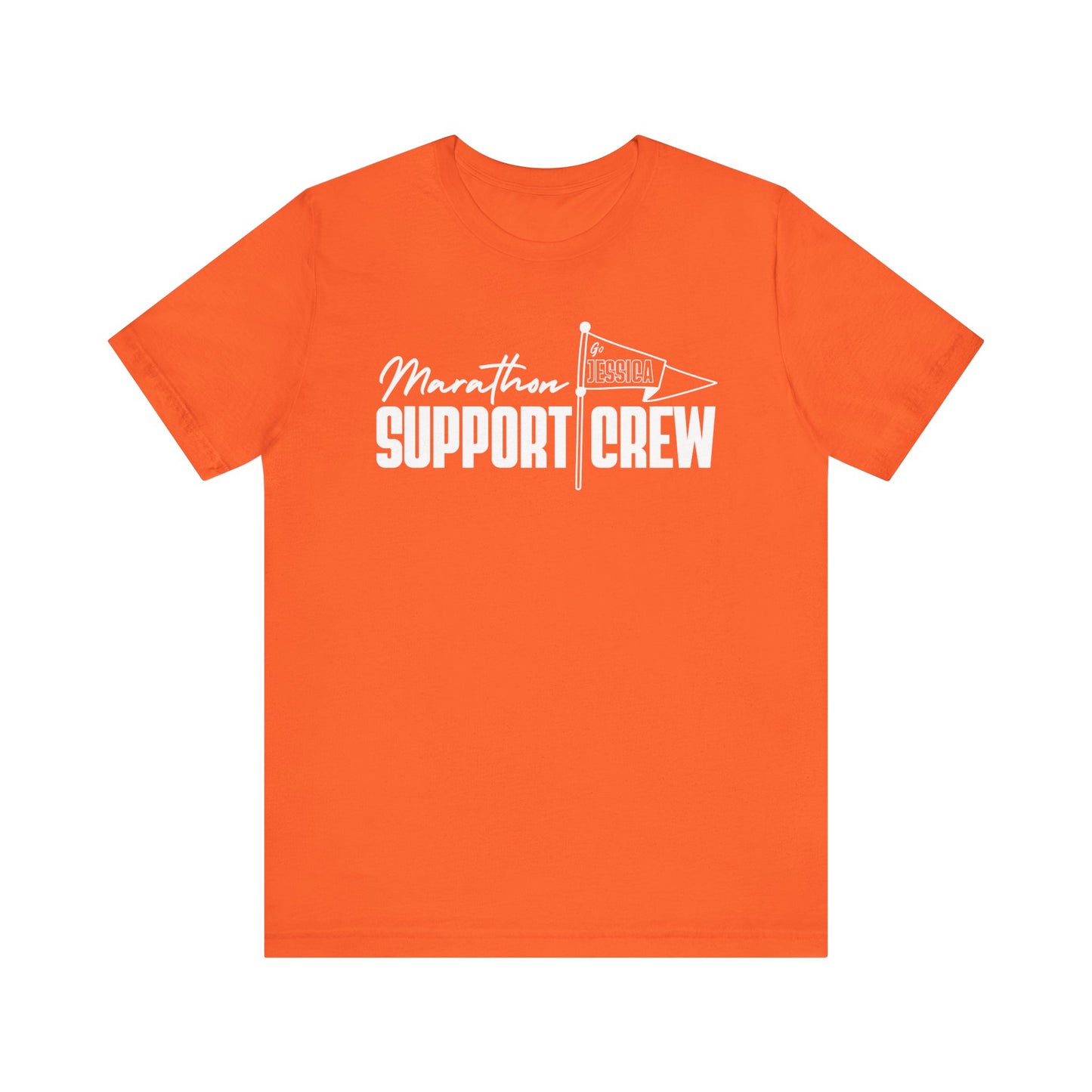 CUSTOM NAME - Marathon Support Crew - Short Sleeve Tee (5 color options)