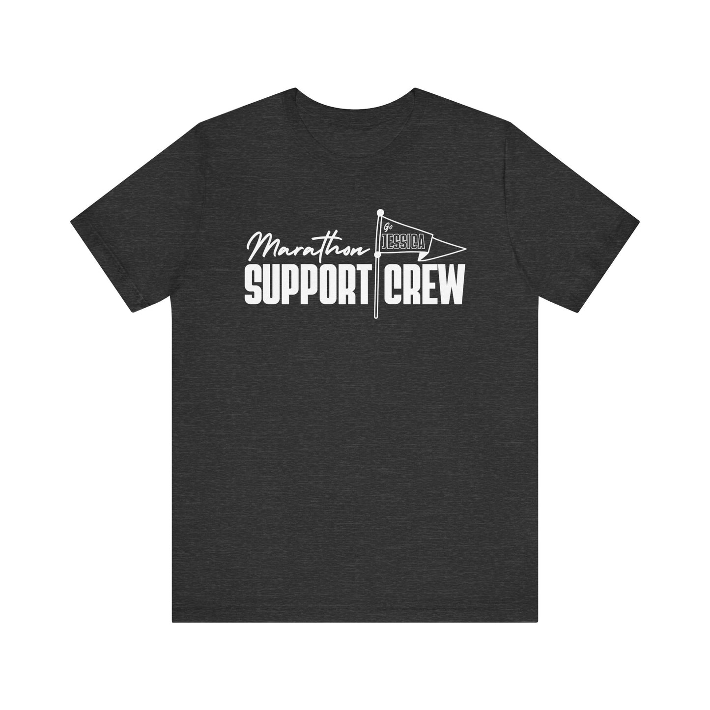 CUSTOM NAME - Marathon Support Crew - Short Sleeve Tee (5 color options)