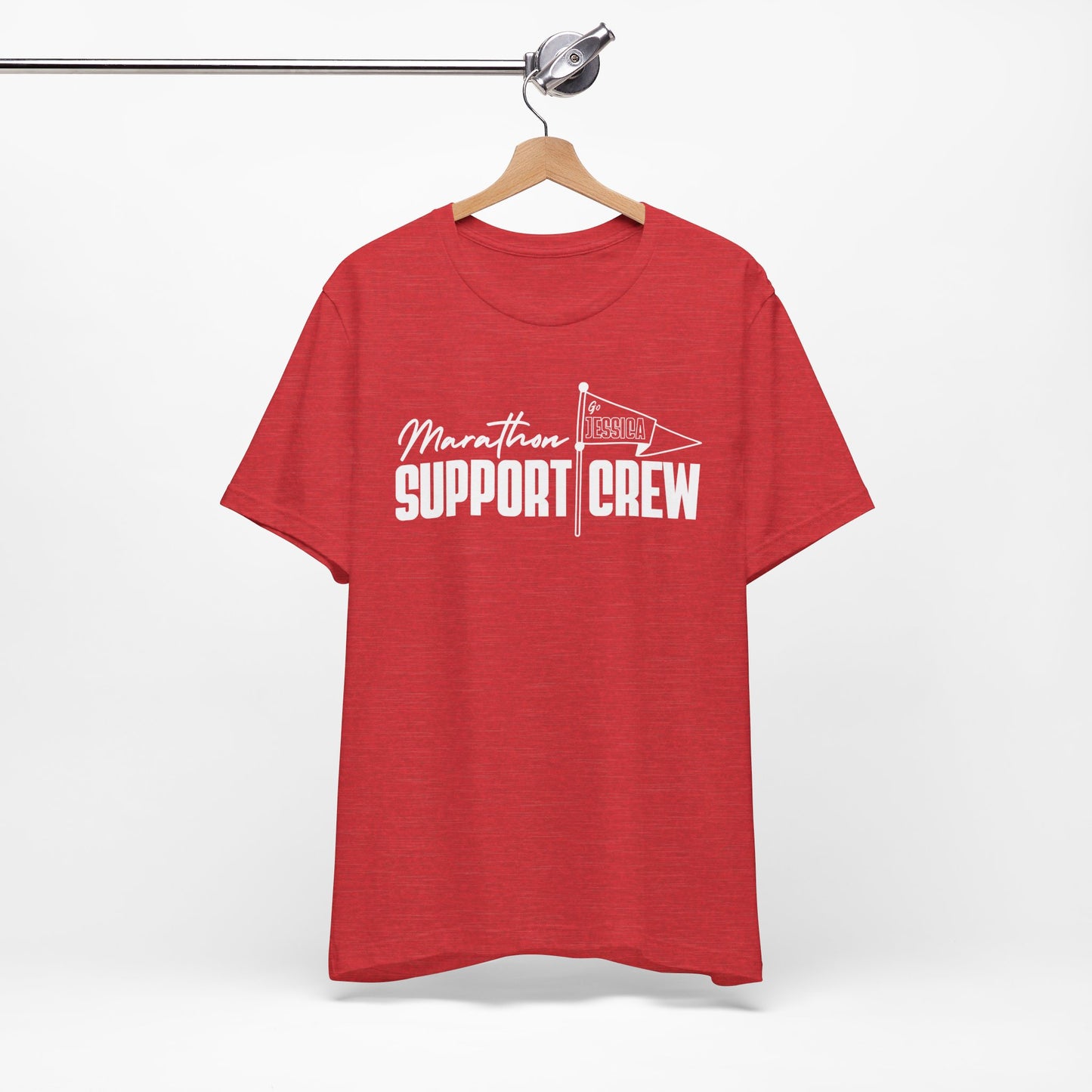 CUSTOM NAME - Marathon Support Crew - Short Sleeve Tee (5 color options)