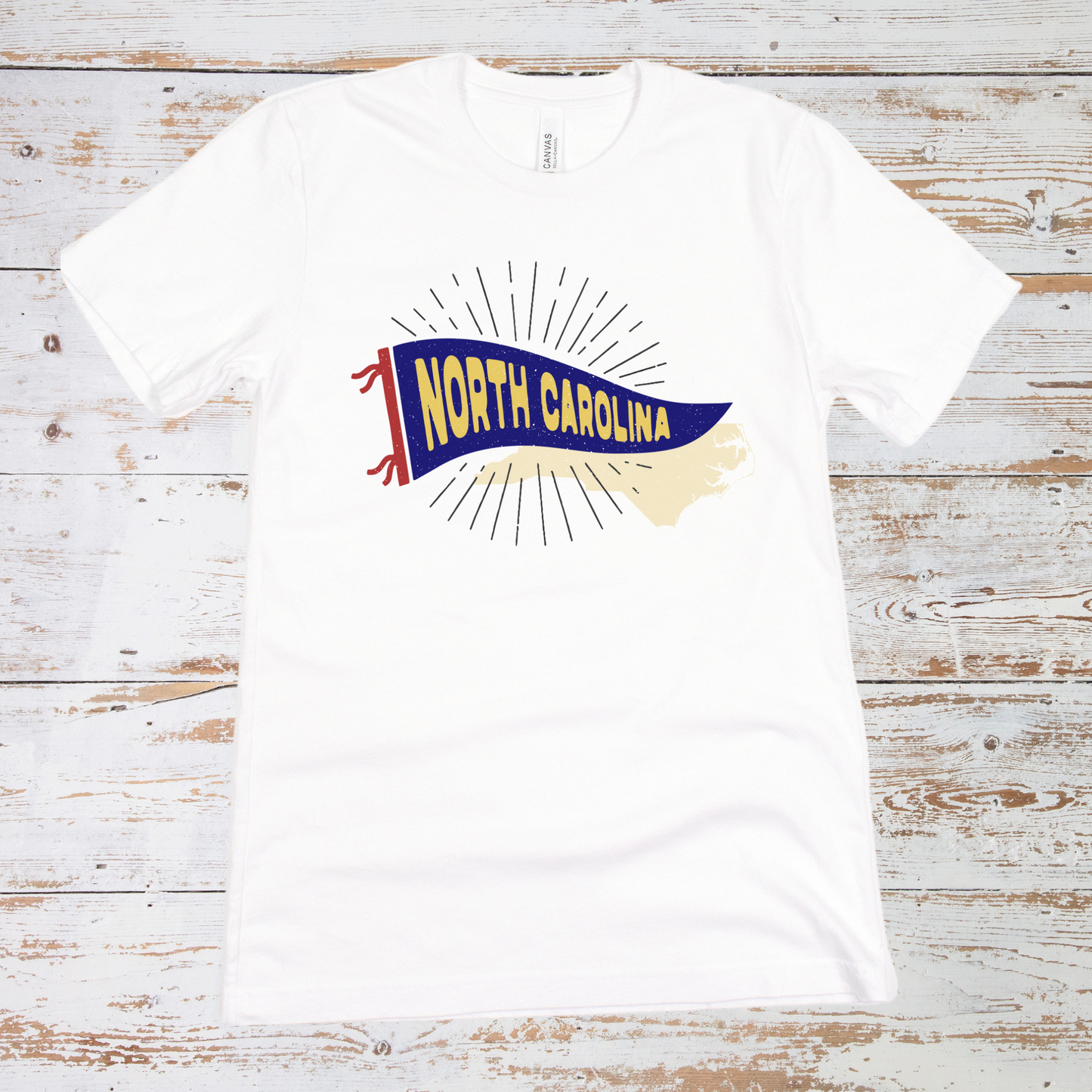 NC Pennant Flag - Unisex Tee (5 colors)